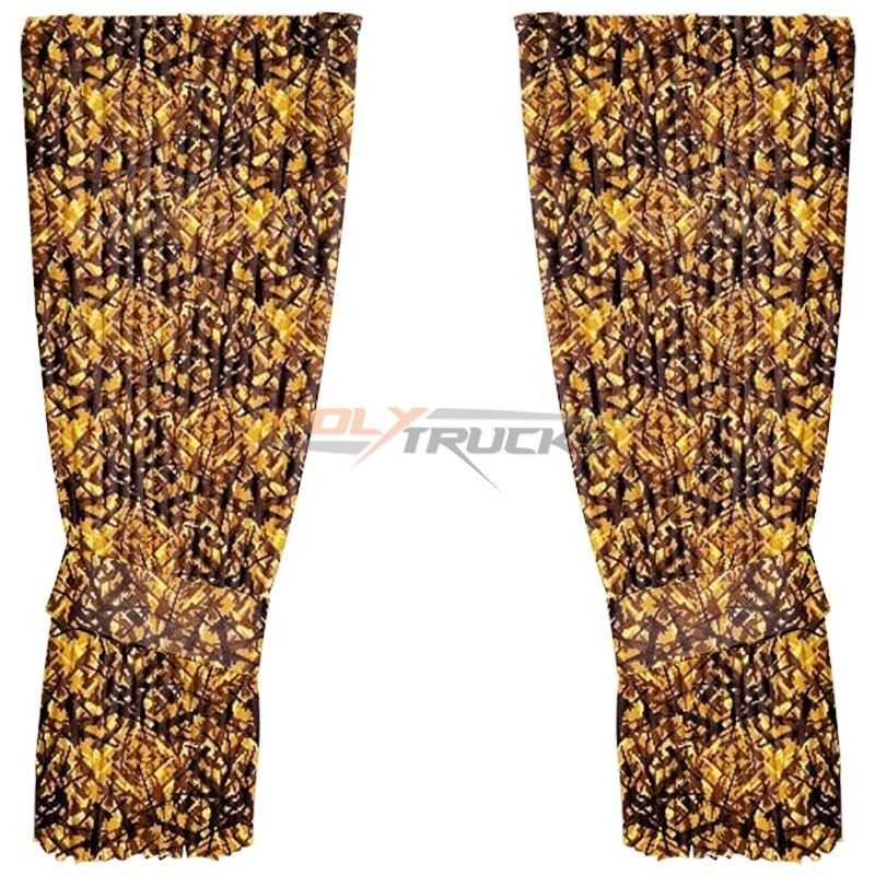 Rideaux latéraux hollandais en tissu danois jaune par Noah's Cabinterior