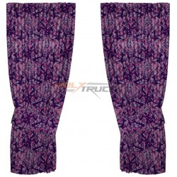Rideaux latéraux hollandais en tissu danois violet par Noah's Cabinterior