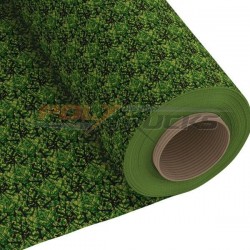 Détail du tissus vert danois des rideaux Noah's Cabinterior