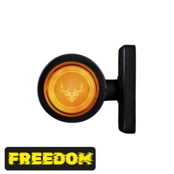 Module LED Freedom Viking pour feux suédois – Éclairage LED vue ORANGE : vue de face