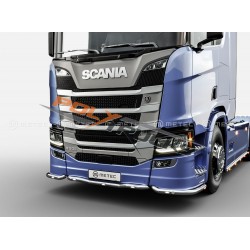 Rampe Sous Pare-Choc Inox Scania NTG S : Grand Pare-Choc 3 Parties