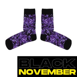 Look Danish Style complet – Chaussettes camion scandinaves - Violet