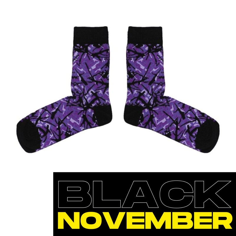 Look Danish Style complet – Chaussettes camion scandinaves - Violet