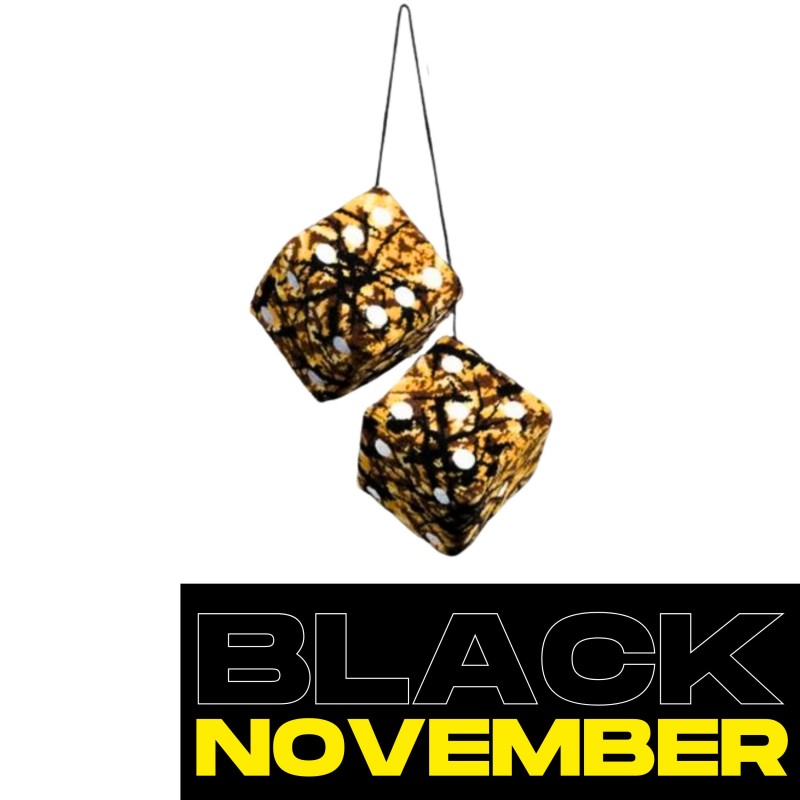 Jeu de dés en tissu danois : Jaune