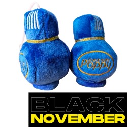 Peluche Poppy Grace Mate bleu – Élément décoratif chaleureux pour camions