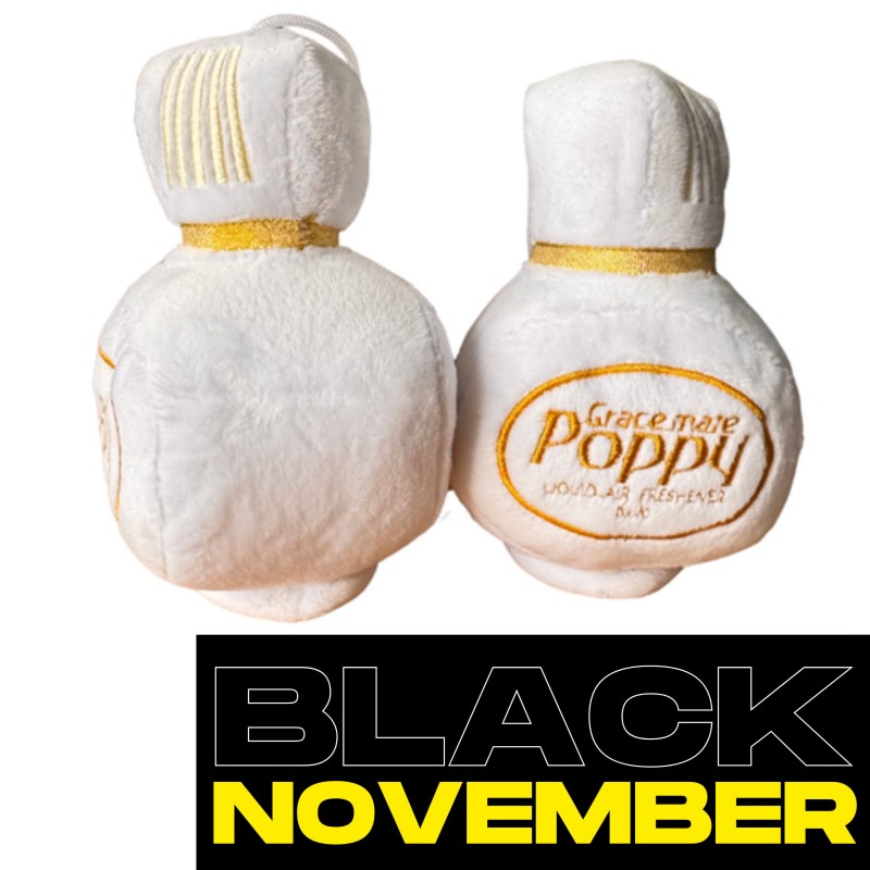 Peluche Poppy Grace Mate bleu – Élément décoratif chaleureux pour camions