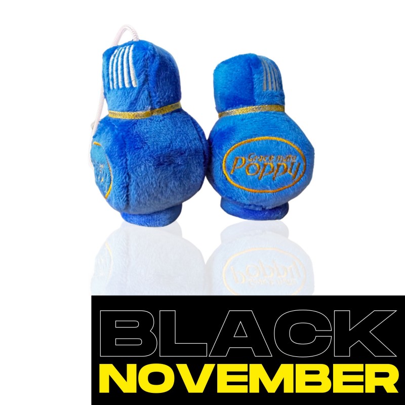 Peluche Poppy Grace Mate bleu – Élément décoratif chaleureux pour camions
