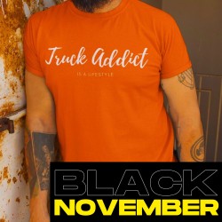 T-SHIRT HOMME ORANGE -...