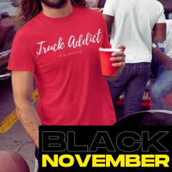 T-SHIRT HOMME ROUGE - TRUCK...