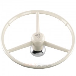 VOLANT 3 BRANCHES CAMION BLANC SCANIA GRIFFON