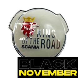 EMBLEME BLANC/ARGENT SCANIA...