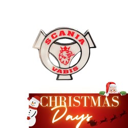 EMBLEME SCANIA VABIS ROUGE...