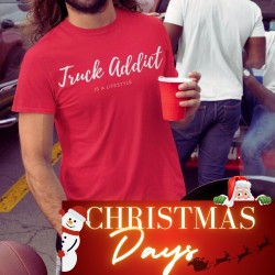 T-SHIRT HOMME ROUGE - TRUCK...