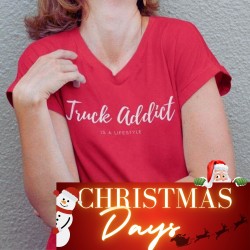 T-SHIRT FEMME ROUGE - TRUCK...