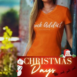 T-SHIRT FEMME ORANGE -...