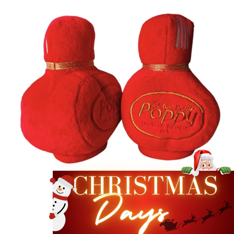 Peluche Poppy Grace Mate rouge – Élément décoratif chaleureux pour camions