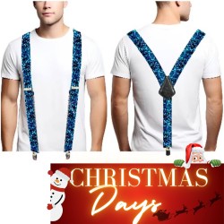 Bretelles en tissus Danois bleu