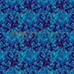 Zoom sur le tissus bleu danois des rideaux Noah's Cabinterior