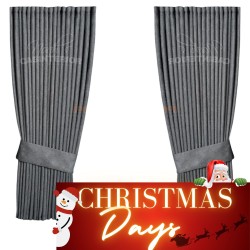 Rideaux latéraux hollandais de la Gamme gris/noir : Noah’s Cabinterior