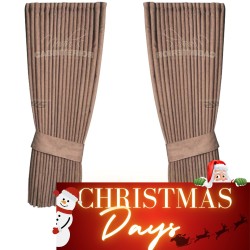 Rideaux latéraux hollandais - Gamme marron Noah’s Cabinterior