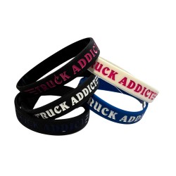 Bracelet Truck Addict en caoutchouc pour affirmer son appartenance au monde routier