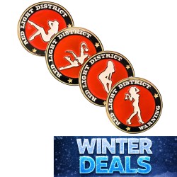 PACK 4 PINS PIN-UP RED...