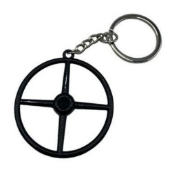 Porte-Clés Volant 4 Branches Noir : idéal pour les fans de camions