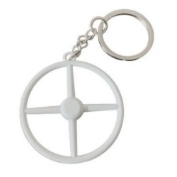 Porte-Clés Volant 4 Branches Blanc  : pour les fans de camions old school