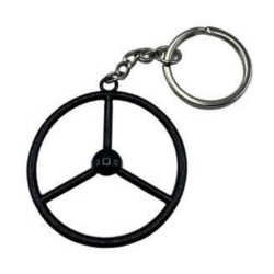 Porte-Clés Volant 3 Branches Noir  : accessoires old school pour fan de camion
