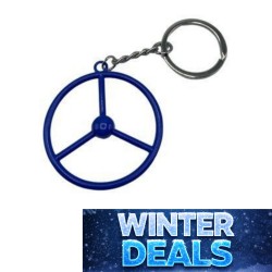 VOLANT 3 BRANCHES BLEU -...