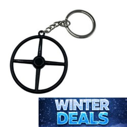 VOLANT 4 BRANCHES NOIR -...