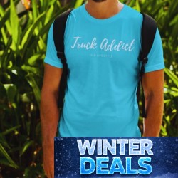 T-SHIRT HOMME CYAN - TRUCK...