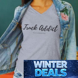 T-SHIRT FEMME GRIS - TRUCK...