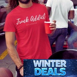 T-SHIRT HOMME ROUGE - TRUCK...