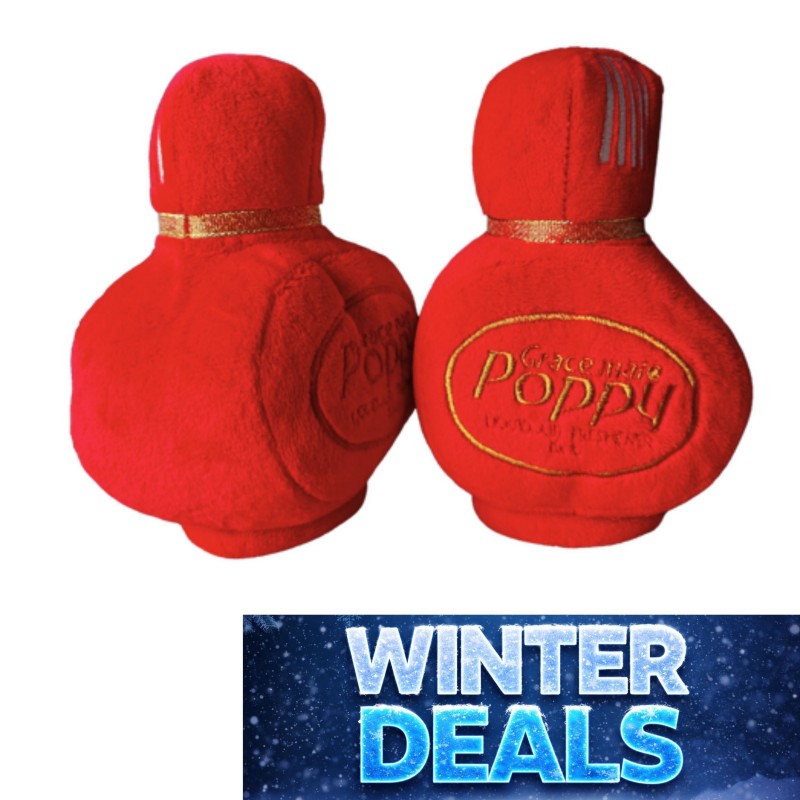 Peluche Poppy Grace Mate rouge – Élément décoratif chaleureux pour camions