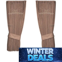 Rideaux latéraux hollandais de la Gamme marron : Noah’s Cabinterior