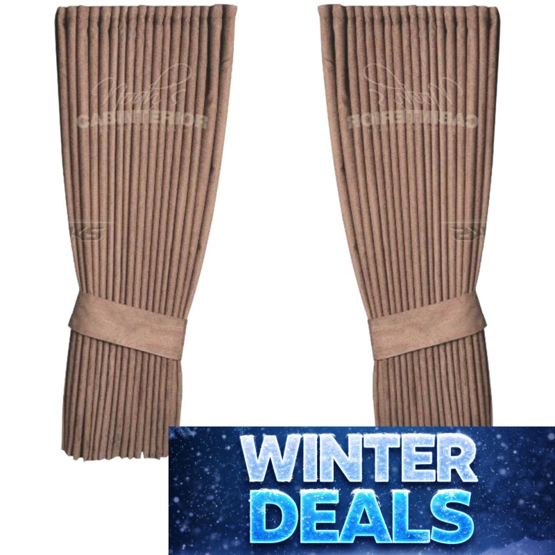 Rideaux latéraux hollandais de la Gamme marron : Noah’s Cabinterior