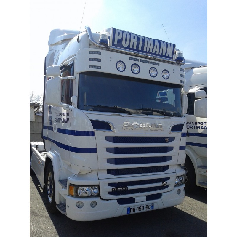 Visière Polyester Scania 350mm 