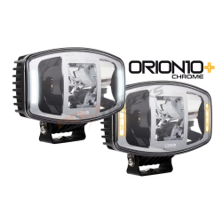 PHARE LONGUE PORTEE - FULL LED - ORANGE/BLANC - ORION+ CHROME