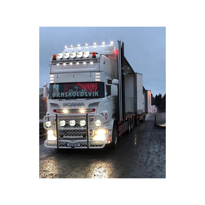 Visière polyester Scania 350mm