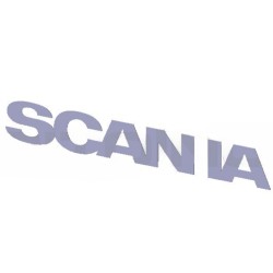 LOGO DE CALANDRE INOX - ECRITURE " SCANIA " POUR SCANIA NEW R