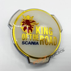 EMBLEME BLANC/OR - SCANIA KING OF THE ROAD