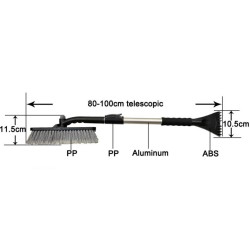 BROSSE TELESCOPIQUE AVEC GRATTOIR