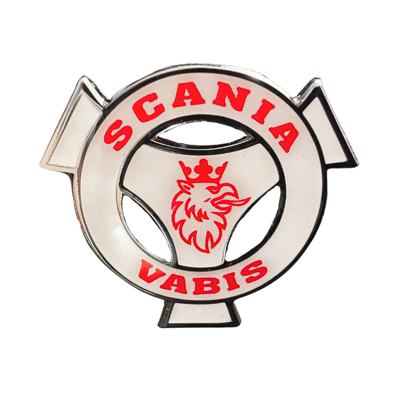 Pin's emblème Scania Vabis rouge et blanc