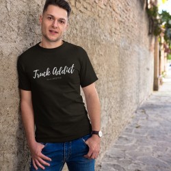 T-SHIRT HOMME NOIR - TRUCK ADDICT MODERN TRUCKER