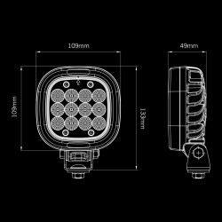 PRÉSIDENT 2.0 - FEU DE TRAVAIL LED - 25W