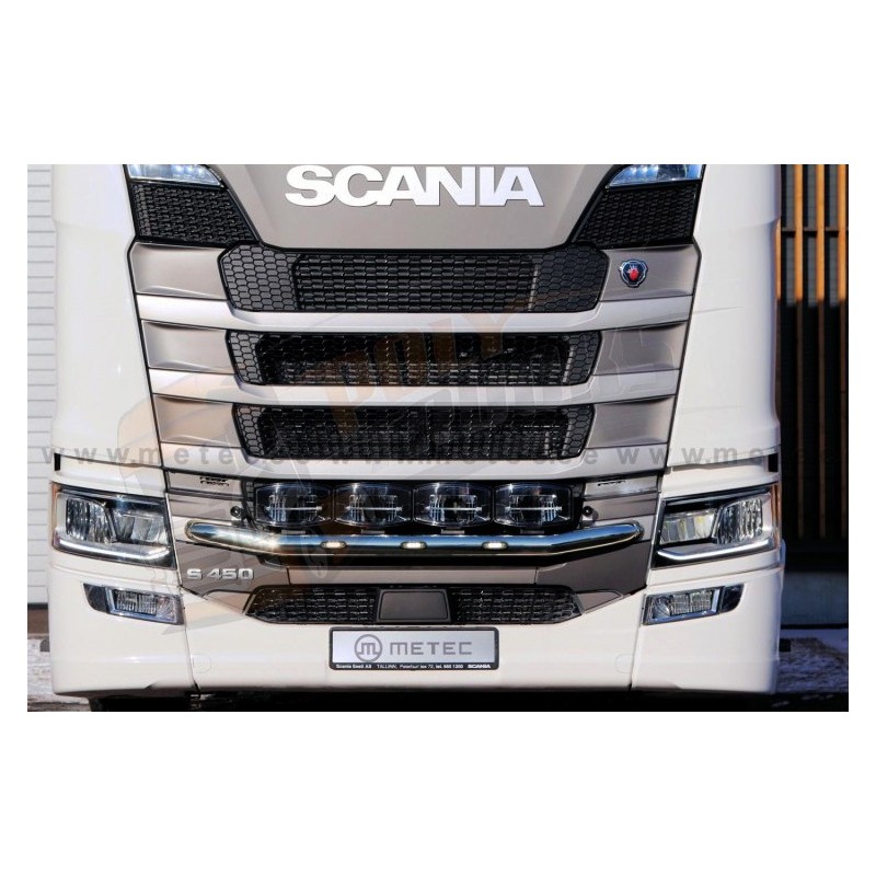 pour Scania fin de ligne de grille de calandre inox super poli 12 pièces