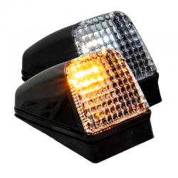 FEU DE TOIT - TYPE VOLVO - BICOLORE ORANGE/BLANC