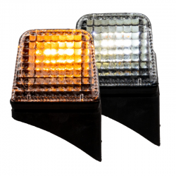 FEU DE TOIT GAUCHE TYPE VOLVO - BICOLORE ORANGE/BLANC