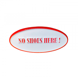 PINS - NO SHOES HERE